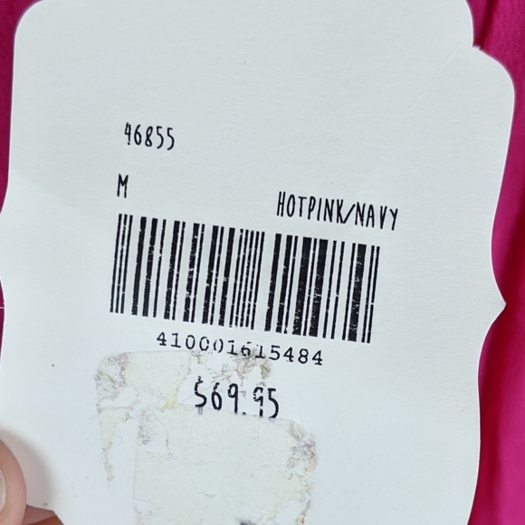 Altar'd State | Hot Pink Navy Boho Blouse-E78 - Picture 8 of 9